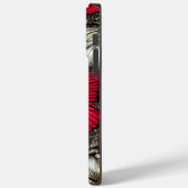 Personalisierter Name: Red and Black Butterfly Case-Mate iPhone Hülle (Rückseite / Links)
