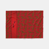 Personalisierter Name Red Irish Water Spanhunde Fleecedecke (Vorderseite (Horizontal))