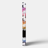 Personalisierter Name Regenbogen Glitzer Pinguine Case-Mate iPhone Hülle (Rückseite / Links)