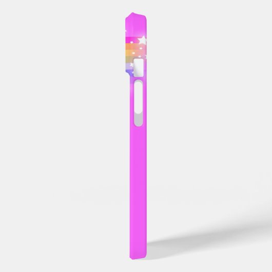 Personalisierter Name Regenbogen rosa Himmel und S Case-Mate iPhone Hülle (Rückseite / Links)