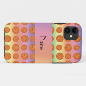 Personalisierter Name Regenbogenbällchen Case-Mate iPhone Hülle (Rückseite (Horizontal))