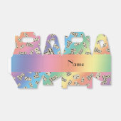 Personalisierter Name Regenbogendominanten Geschenkschachtel (Ungefaltet)