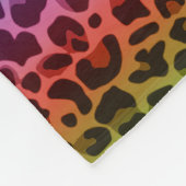 Personalisierter Name Regenbogenleopard, lila Bugb Fleecedecke (Ecke)