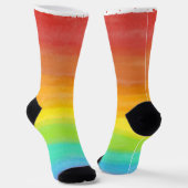 Personalisierter Name Regenbogensocken Socken (Gewinkelt)