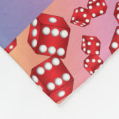 Personalisierter Name Regenbogenwürfelmuster Fleecedecke (Ecke)