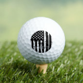 Personalisierter Name Retro American Flag Golf Ges Golfball (Insitu T-Shirt)