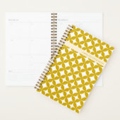 Personalisierter Name Retro Geometric Golden Yello Planer (Anzeige)