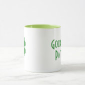 Personalisierter Name Retro Irish Luck Clover Tasse (Zentrum)