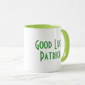 Personalisierter Name Retro Irish Luck Clover Tasse (VorderseiteRechts)