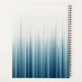 Personalisierter Name Retro Light Blue Ernennung Planer (Rückseite)