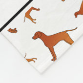 Personalisierter Name Rhodesian ridgeback dogs Fleecedecke (Ecke)