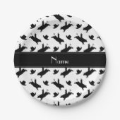 Personalisierter Name: Rodeo Bulle-Reitmuster Pappteller (Vorderseite)