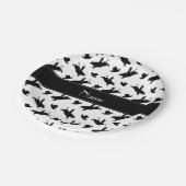 Personalisierter Name: Rodeo Bulle-Reitmuster Pappteller (Schrägansicht)