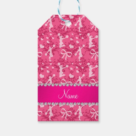 Personalisierter Name Rosa Brachmuschel Geschenkanhänger (Vorderseite)