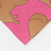 Personalisierter Name Rosa Chow Fleecedecke (Ecke)