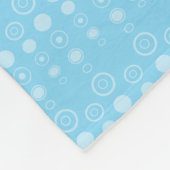 Personalisierter Name Rosa-Eule-Blasen Fleecedecke (Ecke)