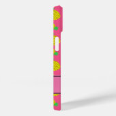 Personalisierter Name Rosa Gelbe Ananas Case-Mate iPhone Hülle (Rückseite / Rechts)