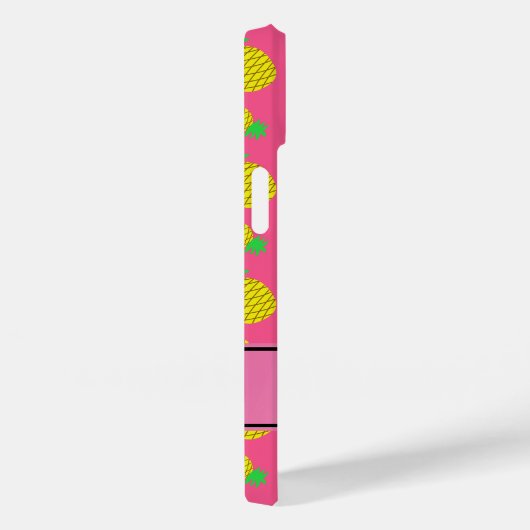 Personalisierter Name Rosa Gelbe Ananas Case-Mate iPhone Hülle (Rückseite / Rechts)