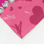 Personalisierter Name Rosa in der Liebe aufmuntern Fleecedecke (Ecke)