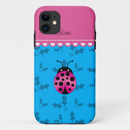 Personalisierter Name Rosa-Kadybug Case-Mate iPhone Hülle (Rückseite)
