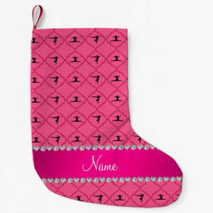 Personalisierter Name Rosa morokanische Turnastik Kleiner Weihnachtsstrumpf