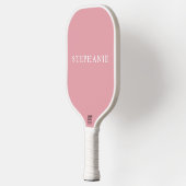 Personalisierter Name Rosa Pickleball Schläger (Links)