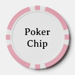 Personalisierter Name Rosa Pokerchip Pokerchips
