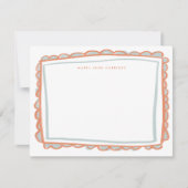 Personalisierter Name: Rosa und Blau gestrichene S Mitteilungskarte (Vorderseite)