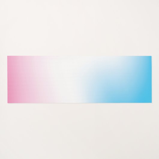 Personalisierter Name Rosa Yogamatte (Rückseite (Horizontal))