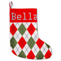 Personalisierter Name Rot Ugly Sweater Muster