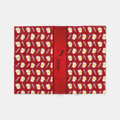 Personalisierter Name Rote Eier Fleecedecke (Vorderseite (Horizontal))
