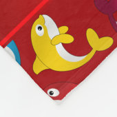 Personalisierter Name Roter Regenbogen-Killer Fleecedecke (Ecke)