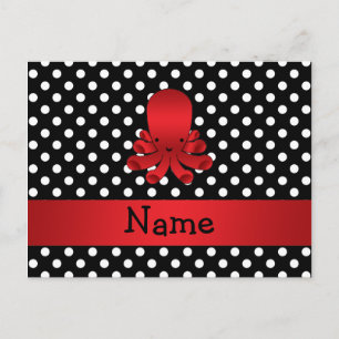 Personalisierter Name Rotklee Postkarte