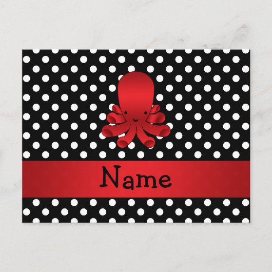 Personalisierter Name Rotklee Postkarte (Vorderseite)