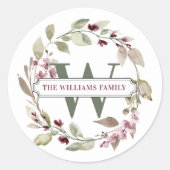 Personalisierter Name Runde Aufkleber (Vorderseite)