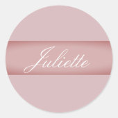 Personalisierter Name Runder Aufkleber (Vorderseite)