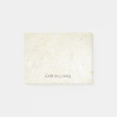 Personalisierter Name Rustic Boho Hintergrund Post-it Klebezettel (Vorderseite)