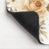 Personalisierter Name Rustikal Modern Boho Rosen N Mousepad (Ecke)