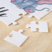 Personalisierter Name Safari Jungle Animals Kinder Puzzle (Seite)