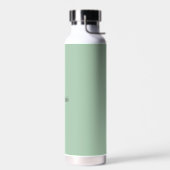 Personalisierter Name Sage Green Script Hochzeitsw Trinkflasche (Links)