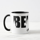 Personalisierter Name Sasquatch Kryptid Glaube  Tasse (Links)