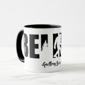 Personalisierter Name Sasquatch Kryptid Glaube  Tasse (Vorderseite Links)