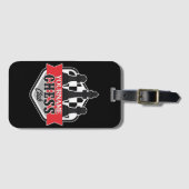 Personalisierter NAME Schachspieler Club Checkmate Gepäckanhänger (Vorderseite (Horizontal))