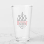 Personalisierter NAME Schachspieler Club Checkmate Glas (Rückseite)