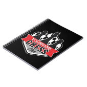 Personalisierter NAME Schachspieler Club Checkmate Notizblock (Linke Seite)