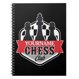 Personalisierter NAME Schachspieler Club Checkmate Notizblock