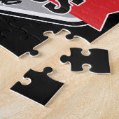 Personalisierter NAME Schachspieler Club Checkmate Puzzle (Seite)