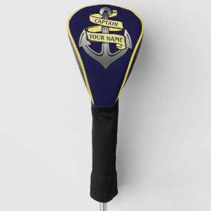 Personalisierter Name Schiffs-Boots-Kapitän-Ancho Golf Headcover