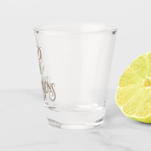 Personalisierter Name Schnapsglas (Rechts)