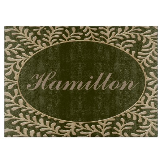 Personalisierter Name Schneidebrett (Vorderseite)